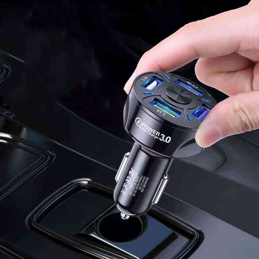 急速充電 USB アンドロイド シガーソケット タブレット 車 スマートフォ 最大出力7A 4ポート 充電器 iphone 3ポート スマホ 車載