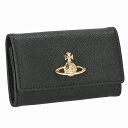 ヴィヴィアン・ウエストウッド 4連 キーケース SAFFIANO KEY CASE 51020001 L001N PF N403 BLACK【新品】