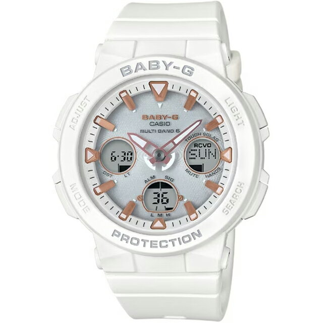 カシオ BABY-G ベイビージー レディース タフソーラー 電波時計 ビーチ・トラベラー・シリーズ BGA-2500-7AJF【新品】
