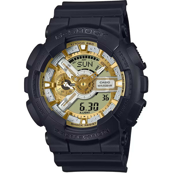 G-SHOCK カシオ 腕時計 メンズ クォーツ Metallic Color Dial Series シルバー/ゴールド　GA-110CD-1A9JF【新品】