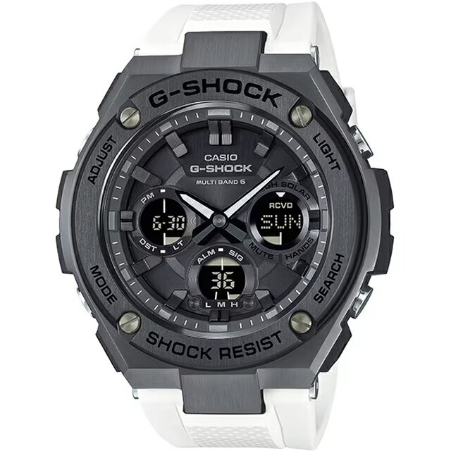 カシオ G-SHOCK G-STEEL 腕時計 メンズ ソーラー電波 レイヤーガード構造 モノトーンデザイン GST-W110MS-7AJF【新品】