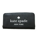 Kate Spade(ケイト スペード） 財布 ラウンドファスナー長財布 ZIP AROUND CONTL WALLET ★ K4708 001 黒 ブラック BLACK 【新品】