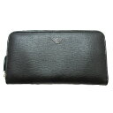 エンポリオ・アルマーニ (EMPORIO ARMANI)メンズ ラウンドファスナー長財布 コンチネンタルウォレット ★YEME49YC91E80001 NERO ブラック 黒 【新品】