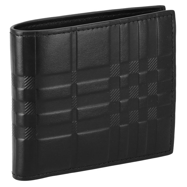 バーバリー BURBERRY メンズ 二つ折り財布 8050915 BLACK 黒【新品】