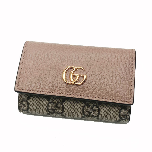 グッチ キーケース グッチ(GUCCI) キーケース GGマーモント 456118 17WAG 5788 ダスティピンク【新品】