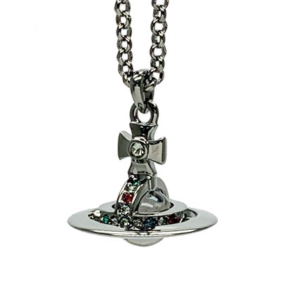 【ヴィヴィアンウエストウッド】Vivienne Westwood ネックレス アクセサリー PETITE ORB プチオーブ ペンダント ガンメタル 63020098/S001【新品】