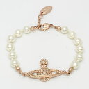 ヴィヴィアンウエストウッド ブレスレット Vivienne Westwood ミニバスレリーフ パール ブレスレット ピンクゴールド ホワイト 61030001...