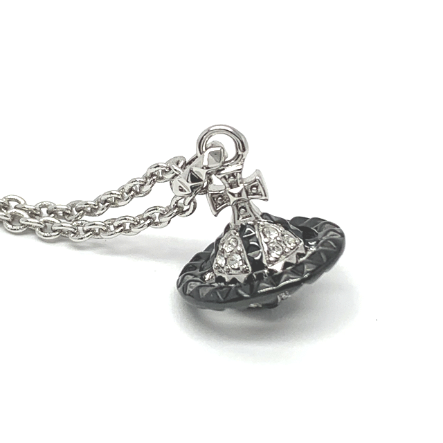 Rakuten - ヴィヴィアンウエストウッド ネックレス メンズ Vivienne Westwood MAN. メイフェア スモールオーブ ペンダント ブラック シルバー 630203EH 02W191 【新品】