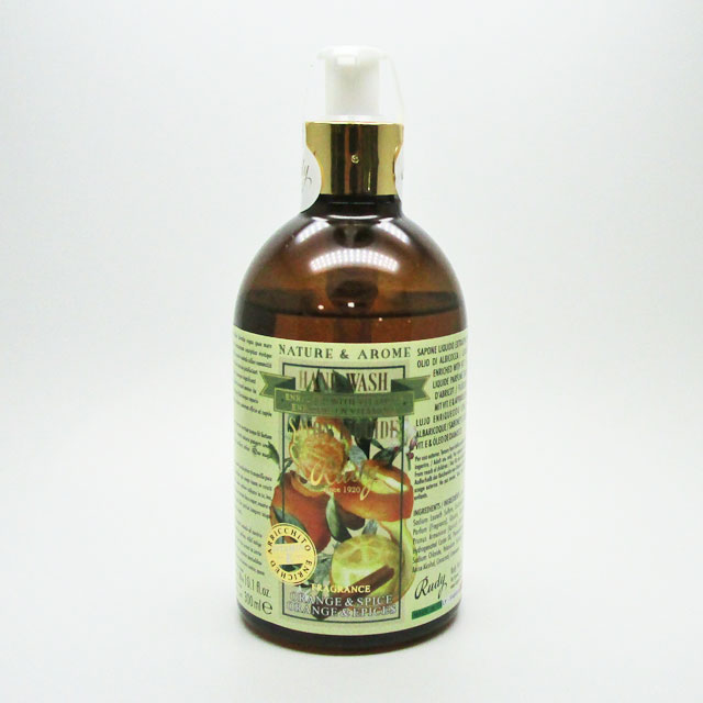 在庫限りで終了　ルディ ナチュール＆アロマ アポセカリー ハンドウォッシュ オレンジ＆スパイス