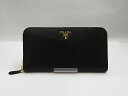 プラダ (PRADA) ラウンドファスナー長財布 ★1ML506 QWA F0002 SAFFIANO METAL NERO【新品】