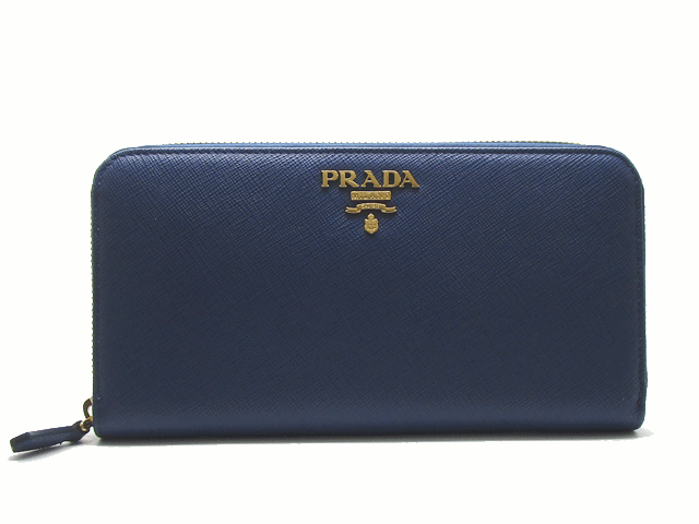 プラダ 長財布 レディース プラダ (PRADA) ラウンドファスナー長財布 レディース 1ML506 QWA F0016 BLUETTE【新品】