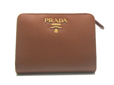 プラダ (PRADA) レディース 二つ折り財布 1ML018 QWAF0046 COGNAC【新品】