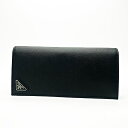 プラダ (PRADA) メンズ 長財布 2MV836 QHH F0002 SAFFIANO TRIANG NERO【新品】