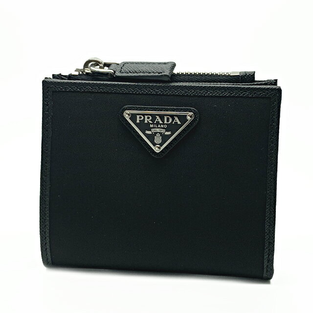 プラダ PRADA メンズ 二つ折り財布 NERO 2ML049 2DMH F0002【新品】