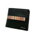 ポールスミス Paul Smith 財布 二つ折り財布 メンズ M1A 4833X AMUWEX BLACK【新品】(4)