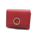 ブルガリ(BVLGARI) ブルガリブルガリ レディース 三つ折り財布 288651 CORAL RED【新品】