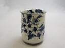 【京焼】染付桜 湯呑(大)【新品】