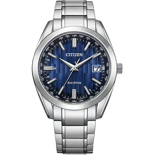シチズン CITIZEN 腕時計 メンズ シチズンコレクション ソーラー電波時計 3針 スーパーチタニウム エコ・ドライブ ブルー CB0261-53L【新品】