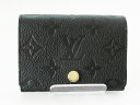 【新品】ルイヴィトン (LOUIS VUITTON)アンプラント アンヴェロップ カルトドゥヴィジット カードケースM58456 ノワール ブラック