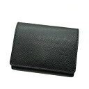 ルイヴィトン 名刺入れ 【新品】ルイヴィトン (LOUIS VUITTON) タイガ カードケース アンヴェロップ・カルト ドゥ ヴィジットNM 名刺入れ レザー M64595 ブラック