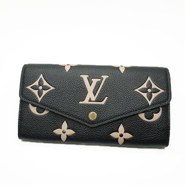 ルイヴィトン 長財布（レディース） 【新品】ルイヴィトン (LOUIS VUITTON)バイカラーモノグラム・アンプラント ポルトフォイユ サラ レディース 長財布 M80496