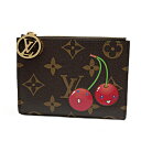 【新品】ルイヴィトン LOUIS VUITTON LV × TM 二つ折り財布 コンパクト ポルトフォイユ・リサ モノグラム M13420 村上隆 コラボ