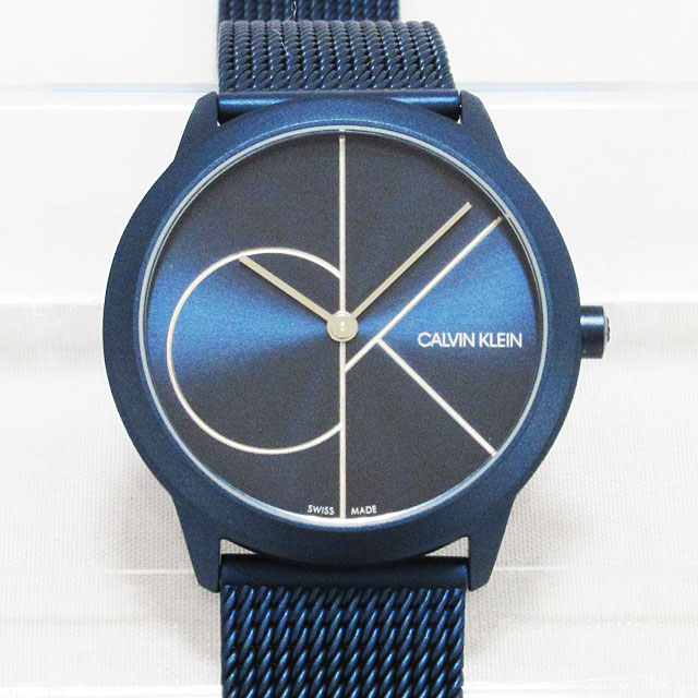 【CalvinKlein】カルバンクライン CK 腕時計 メンズ レディース MINIMAL ミニマル クォーツ メッシュベルト ブルー ★ K3M52T5N【新品】