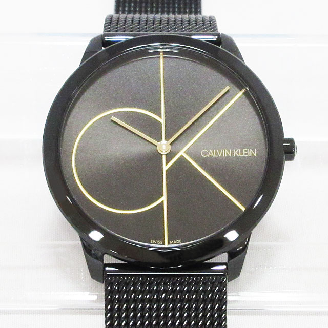 【CalvinKlein】カルバンクライン CK 腕時計 メンズ レディース MINIMAL ミニマル クォーツ メッシュベルト ブラック ★ K3M214X1【新品】