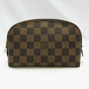 【ルイヴィトン】 LOUISVUITTON ダミエ ポシェット コスメティック 化粧ポーチ ★ N47516【中古】