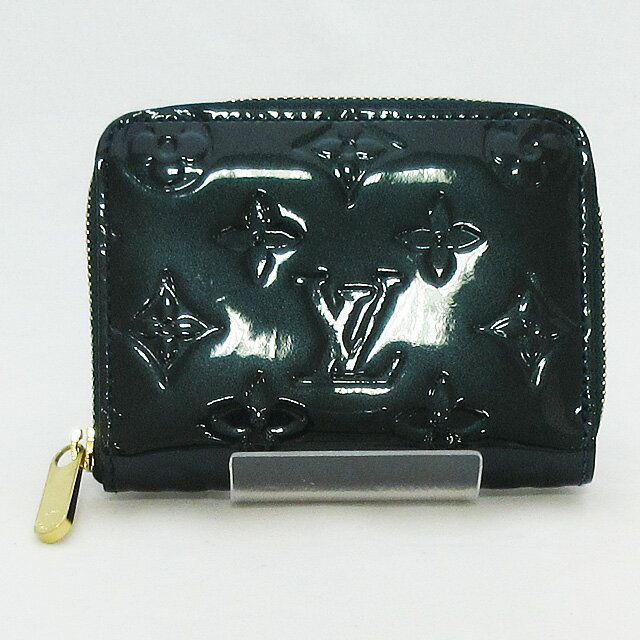 【ルイヴィトン】 LOUISVUITTON モノグラム ヴェルニ ジッピーコインパース ブルーニュイ 小銭入れ カードケース ★ M93663【中古】