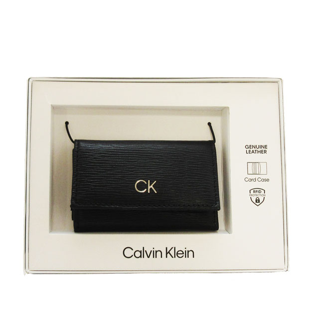 カルバンクライン キーケース（メンズ） カルバンクライン (Calvin Klein) キーケース 6連 キーリング付き ★ 31CK170002BK BLACK ブラック 黒【新品】