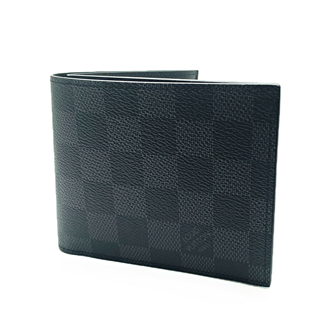 ルイヴィトン 二つ折り財布（レディース） 【新品】ルイヴィトン (LOUIS VUITTON) メンズ 二つ折り財布 ポルトフォイユ・マルコ NM ダミエ グラフィット N63336