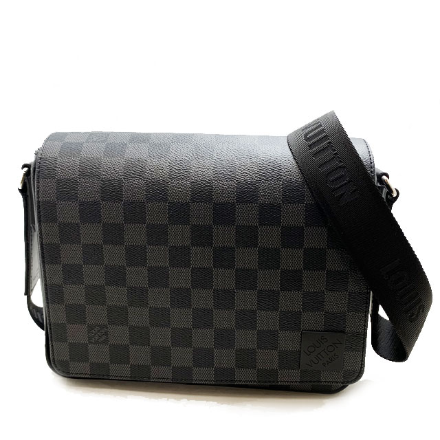 ショルダーバッグ 【新品】ルイヴィトン (LOUIS VUITTON) メンズ バッグ ダミエ グラフィット ディストリクト PM NV3 ショルダーバッグ N42710