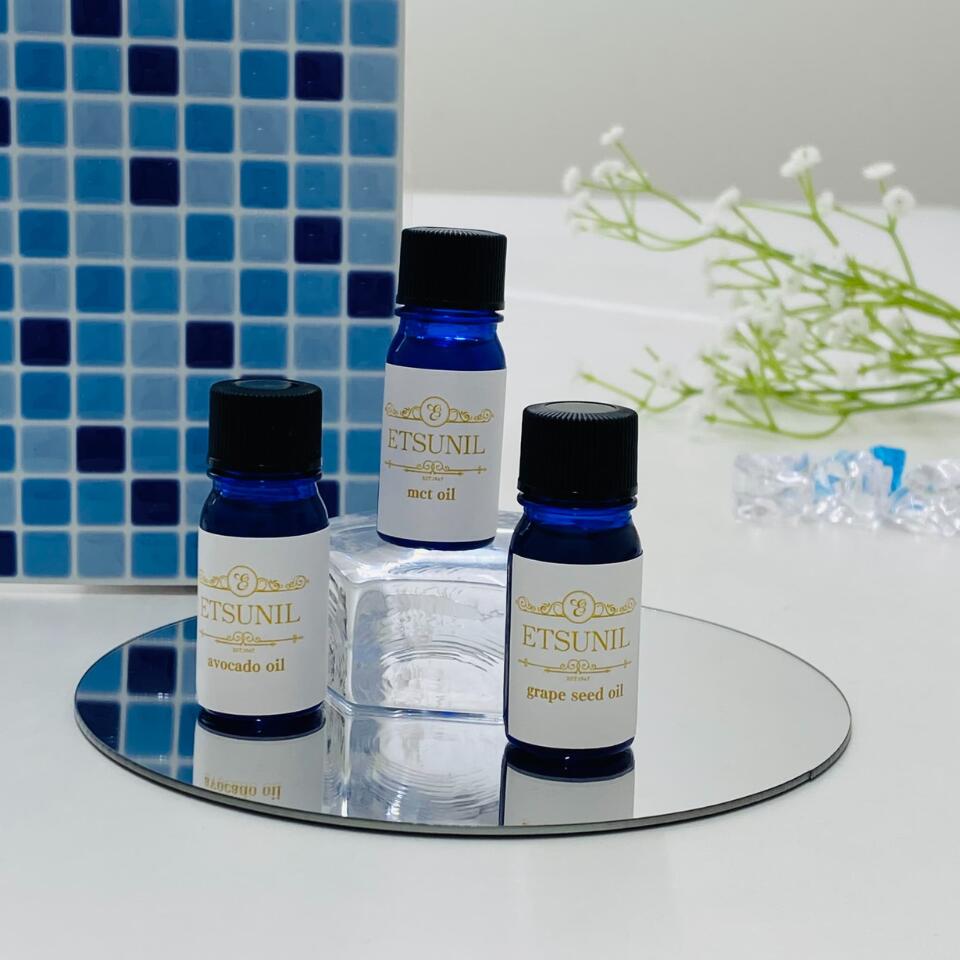 【送料無料】エツニール 天然スキンケアオイル選べる3本セット 5ml×3本 モリンガ・ホホバ・グレープシ..