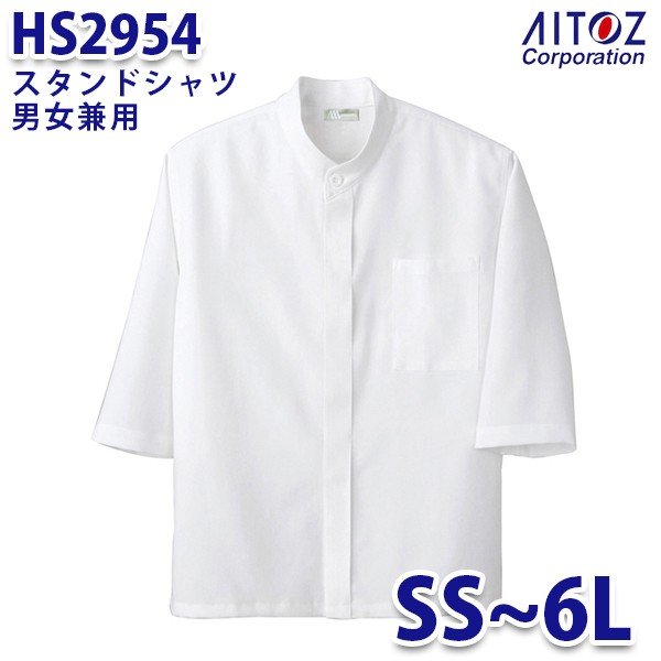 HS2954 スタンドシャツ 男女兼用 AITOZアイトス AO5