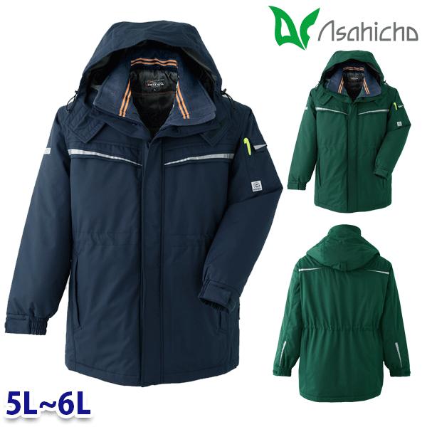 E61100 コート 作業用 長袖 5Lから6L Asahicho 23AW