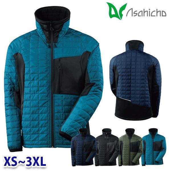 17115 キルトジャケット 作業用 長袖 XSから3XL Asahicho 23AW