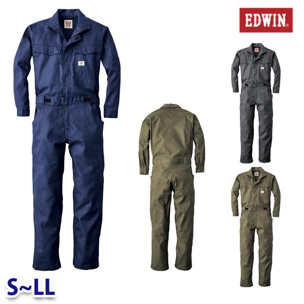 オーバーオール 81010 SからLL 長袖 作業服 SALEセール山田辰EDWIN 23