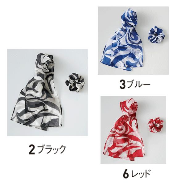 スカーフ＆シュシュ(クリップ付) enjoieアンジョア OP176 事務服 F SALEセール 22AW