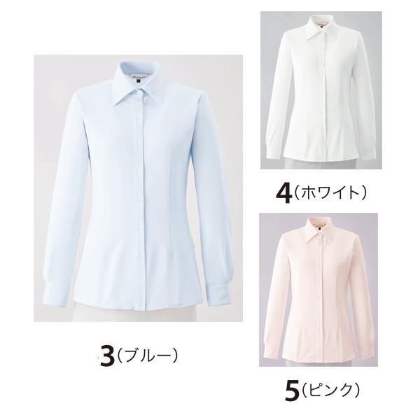 長袖シャツ enjoieアンジョア 01215 事務服 17号から19号 SALEセール 22AW