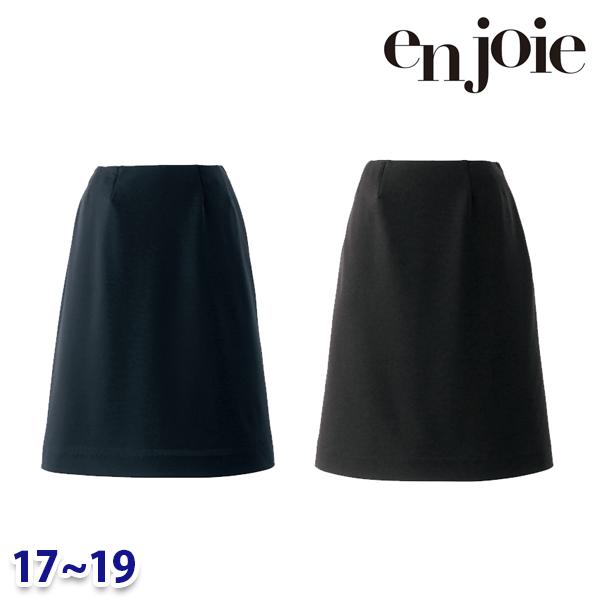 Aラインスカート enjoieアンジョア 51875 事務服 17号から19号 SALEセール 22AW