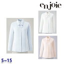 長袖ブラウス(リボン付き) enjoieアンジョア 01210 事務服 5号から15号 SALEセール 22AW