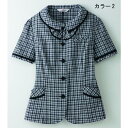 事務服 オーバーブラウス enjoie アンジョア 26530 オーバーブラウス リボン付き 5号から15号SALEセール