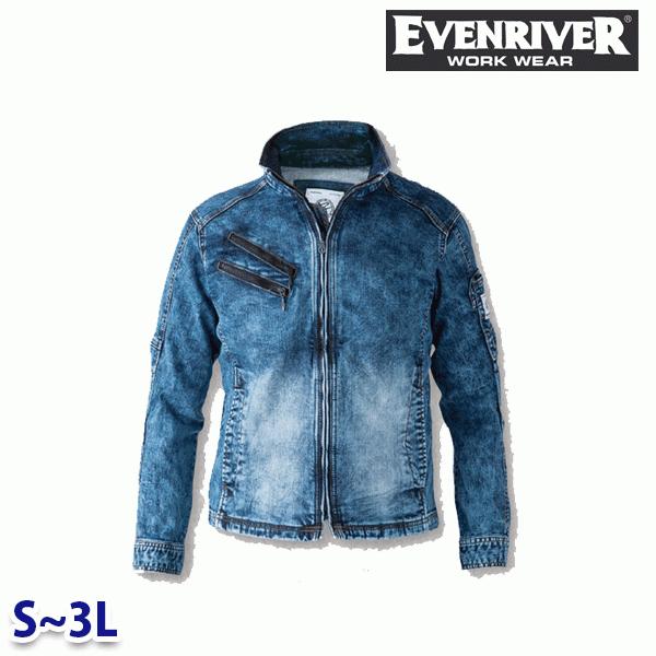 Work Clothes - USD807 ストレッチパウダーデニムブルゾン EVENRIVER・イーブンリバー Sから3L