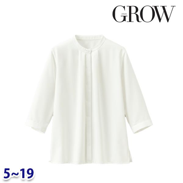GROW グロウ GBLL-2366 七分袖 ブラウス 5号から19号 Servoサーヴォ事務服オフィスウェアSALEセール 24SS