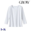 GROW グロウ GCSL-2363 カットソー 八分袖 Sから3L Servoサーヴォ事務服オフィスウェアSALEセール 24SS