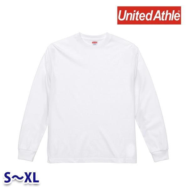 UnitedAthle ユナイテッドアスレ/5913-01/6.2オンス プレミアム ロングスリーブ Tシャツ(2.1インチリブ) SからXL ホワイト SALEセール 23A