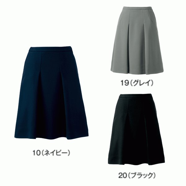 U91651 セミフレアスカート 5号から19号 ユニレディーUNILADY 事務服オフィスウェアY22SS