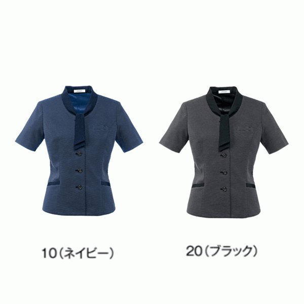 U21856 サマージャケット 17号から19号 ユニレディーUNILADY 事務服オフィスウェアY22SS