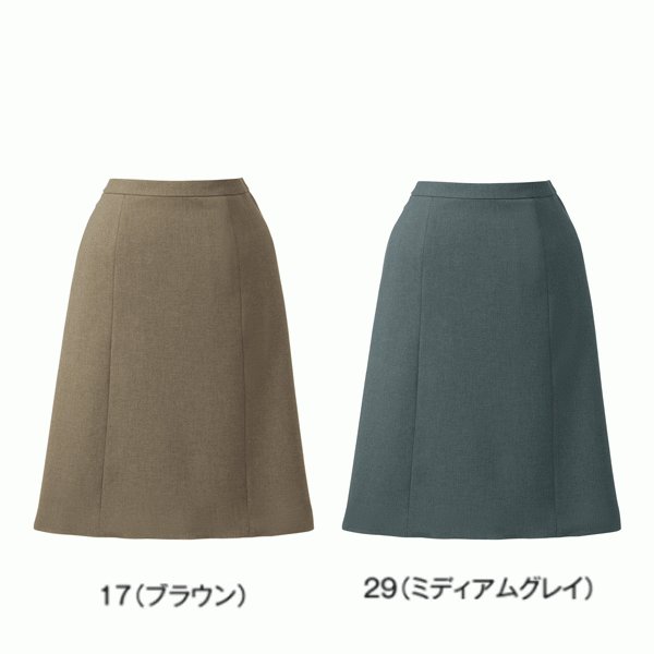 U92151 Aラインスカート 21号から23号 ユニレディーUNILADY 事務服オフィスウェアY22SS